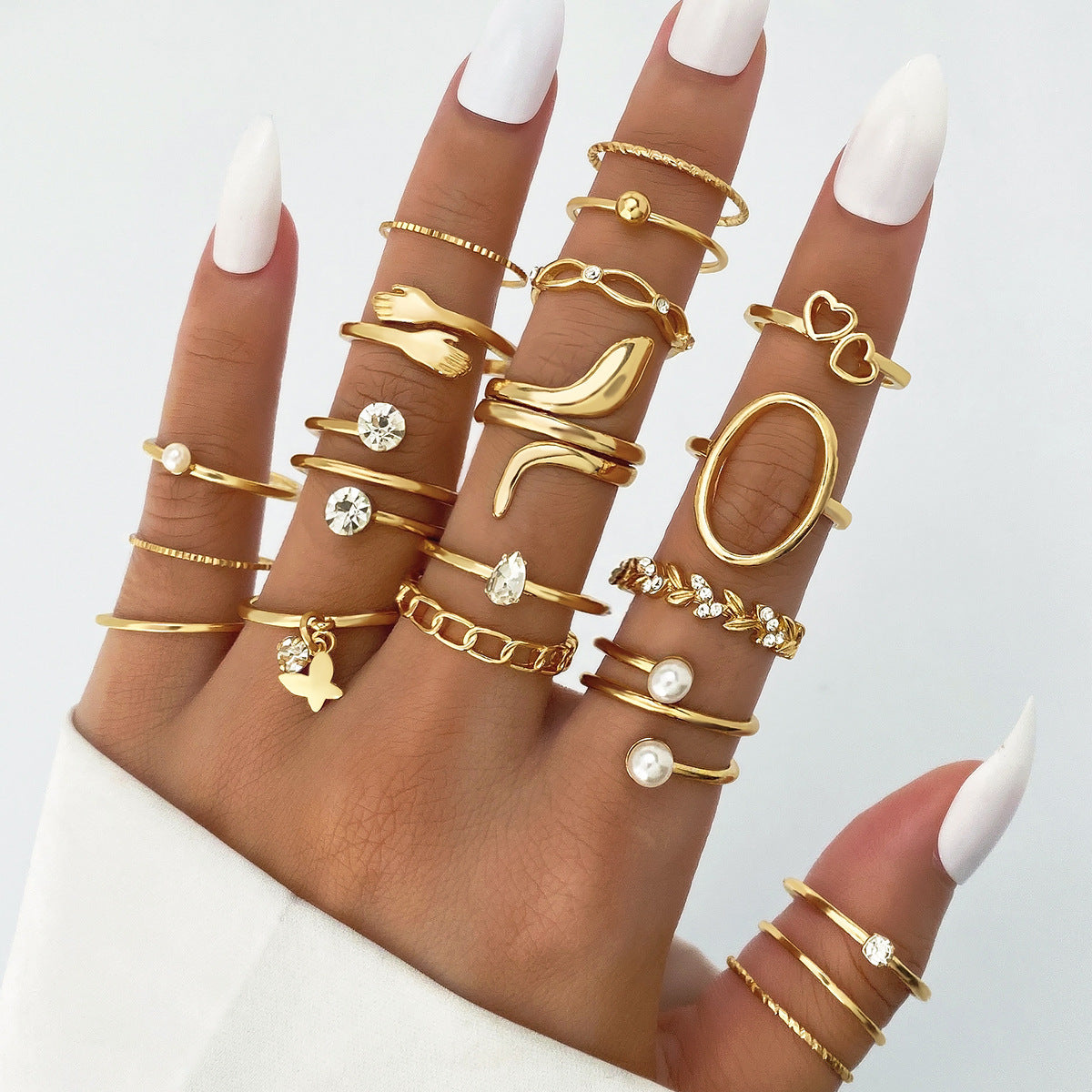 Gold Ring Collection – 20 Pieces