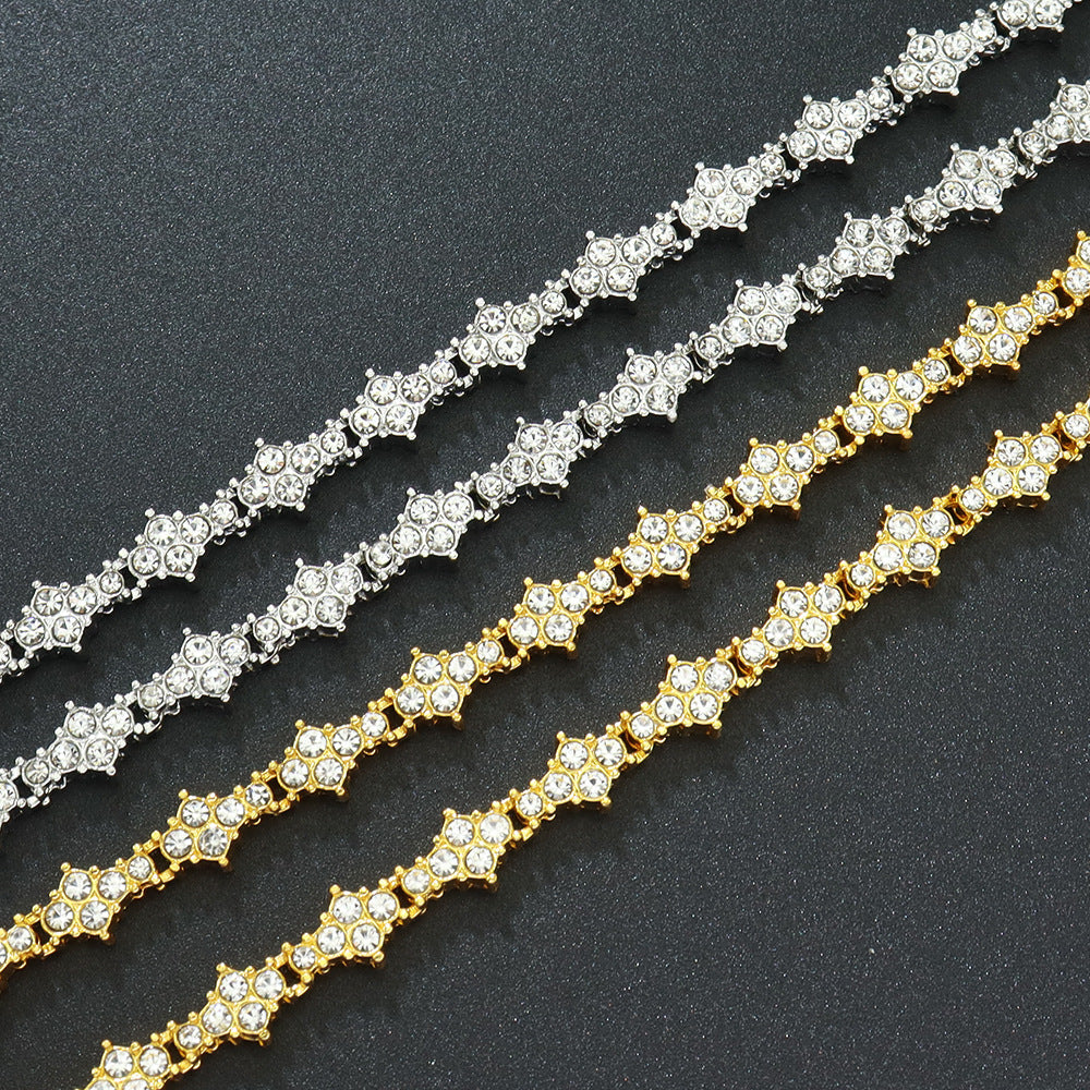 Crystal Tennis Bracelet – Gold & Silver