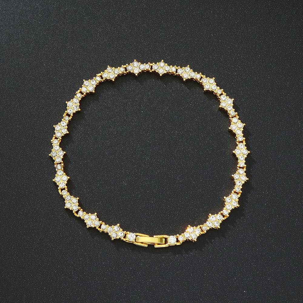Crystal Tennis Bracelet – Gold & Silver