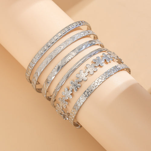 Bangle Bracelet Set – 6 Pieces