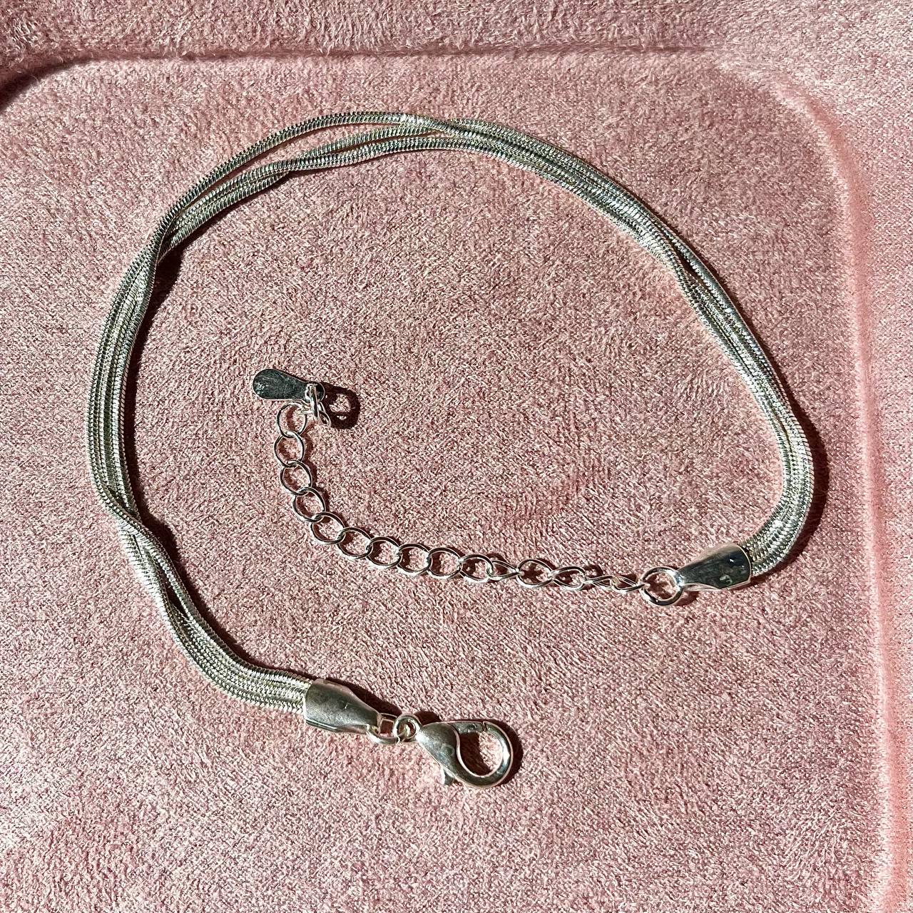 Triple Layer Silver Bracelet