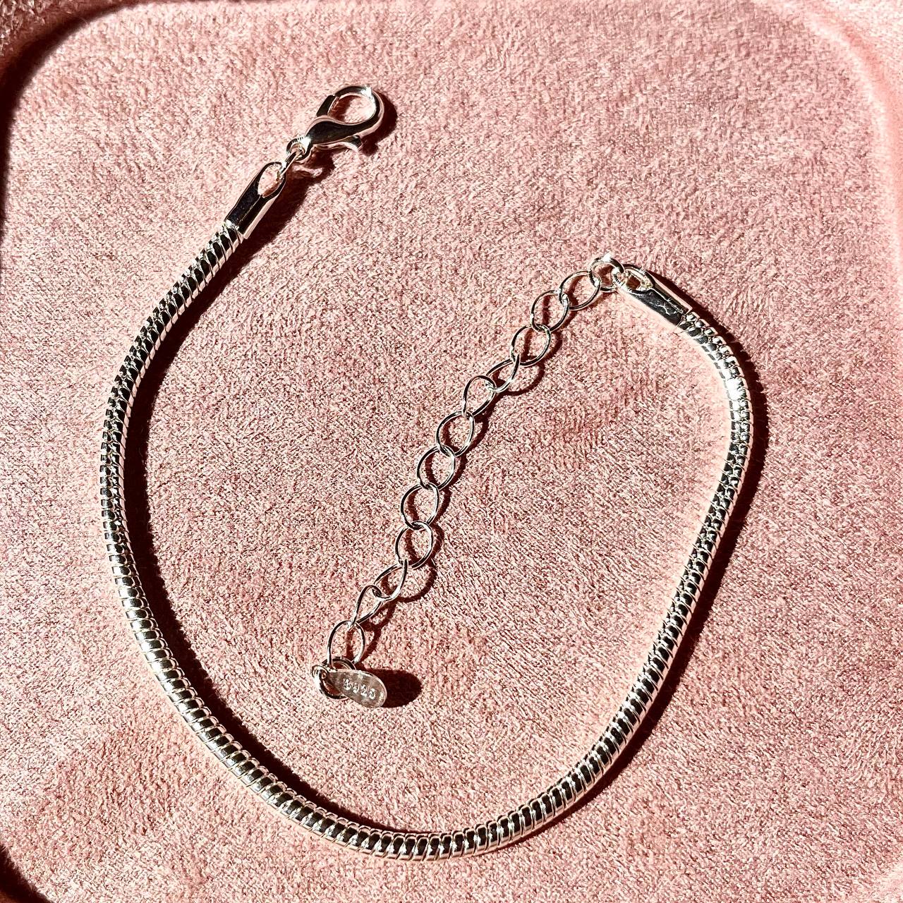 Classic Silver Snake Chain Bracelet