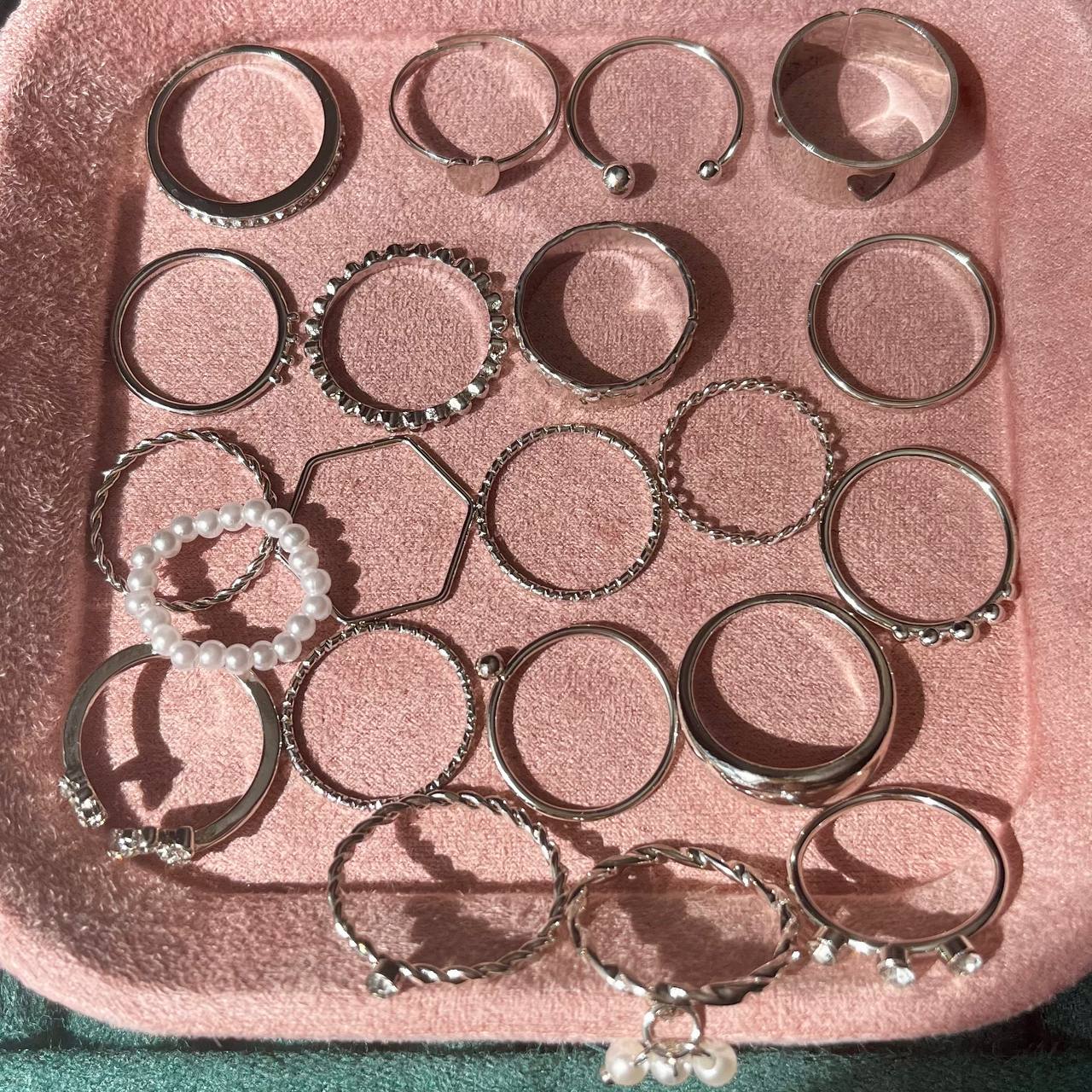 Silver Ring Collection – 21 Pieces