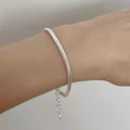 Classic Silver Snake Chain Bracelet