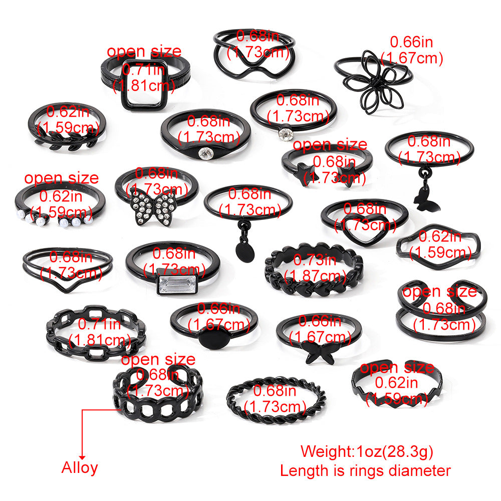 Gold Ring Collection – 23 Pieces