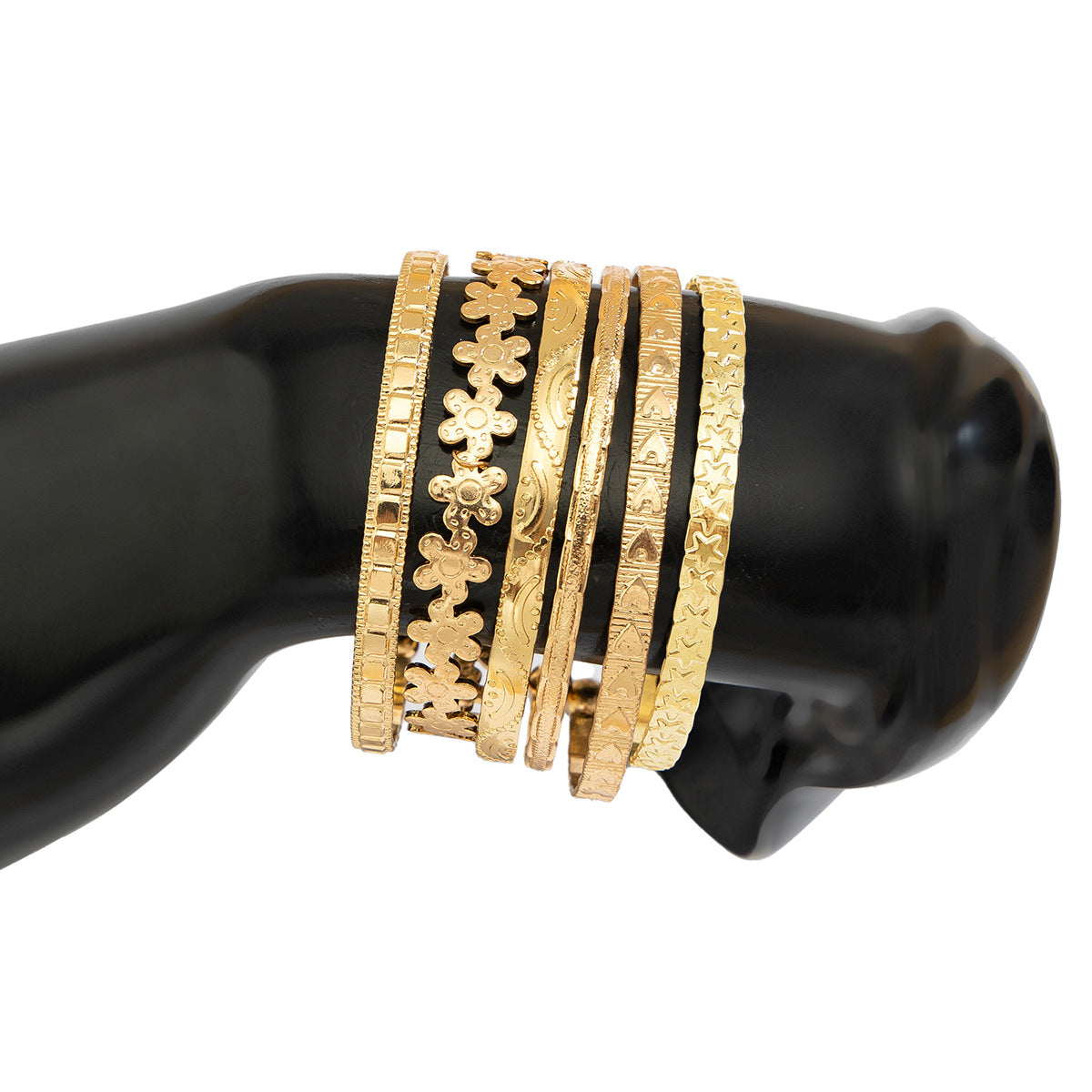 Bangle Bracelet Set – 6 Pieces