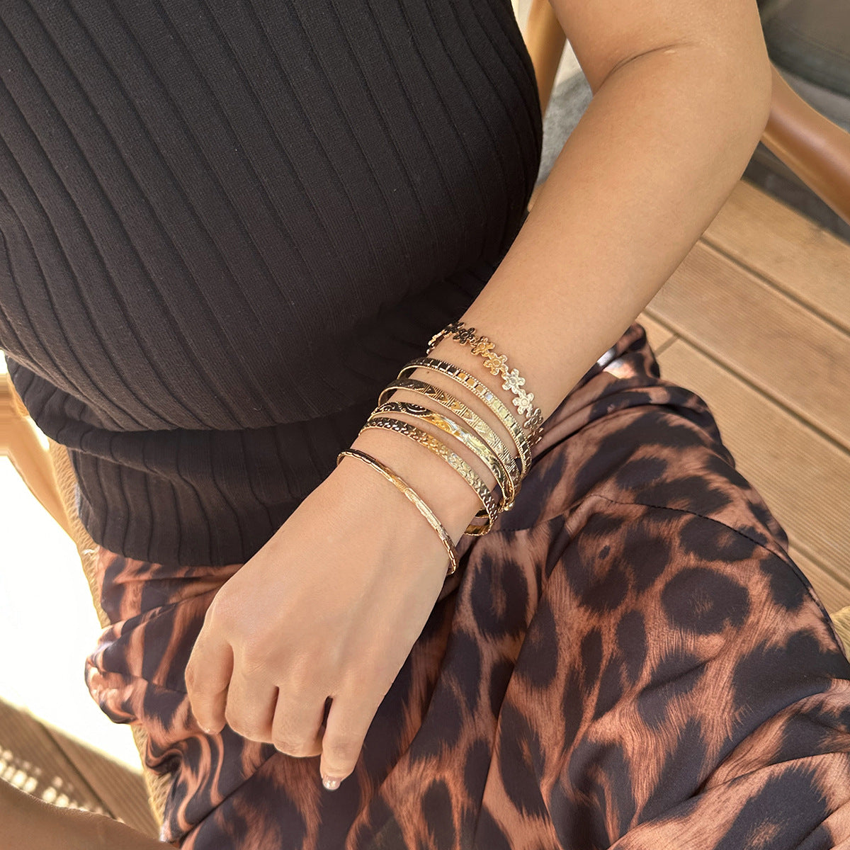 Bangle Bracelet Set – 6 Pieces