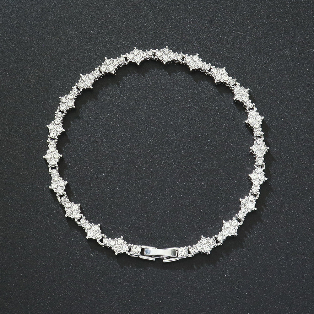 Crystal Tennis Bracelet – Gold & Silver