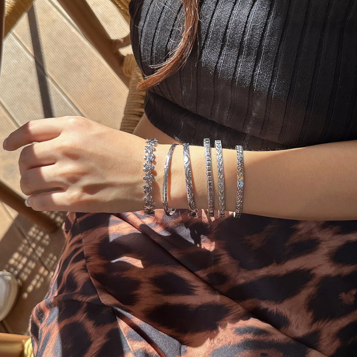 Bangle Bracelet Set – 6 Pieces
