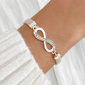 Infinity Crystal Bracelet – Silver Tone
