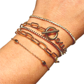 Gold Bracelet Set – 5 Pieces